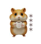 コロコロハムスターの日常カスタムスタンプ（個別スタンプ：4）