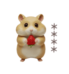 コロコロハムスターの日常カスタムスタンプ（個別スタンプ：6）