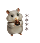 コロコロハムスターの日常カスタムスタンプ（個別スタンプ：18）