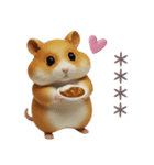 コロコロハムスターの日常カスタムスタンプ（個別スタンプ：25）