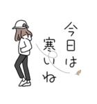 みんなの姉御！冬の日常スタイル（個別スタンプ：14）