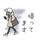 みんなの姉御！冬の日常スタイル（個別スタンプ：21）