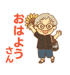 かろやかシニア関西弁✨サークル仕事連絡:女（個別スタンプ：1）