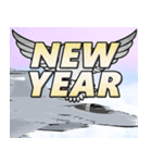 戦闘機（お正月）再販（個別スタンプ：15）