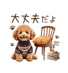 トイプードルのやさしい気づかい冬スタンプ（個別スタンプ：13）