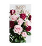 大きめ表示♥お誕生日のお祝いブーケ（個別スタンプ：2）