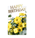 大きめ表示♥お誕生日のお祝いブーケ（個別スタンプ：3）