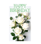 大きめ表示♥お誕生日のお祝いブーケ（個別スタンプ：11）