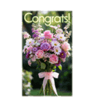 大きめ表示♥お誕生日のお祝いブーケ（個別スタンプ：12）