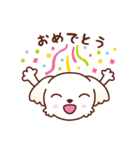マルチーズ_モモのハッピーな毎日（個別スタンプ：1）
