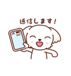 マルチーズ_モモのハッピーな毎日（個別スタンプ：19）