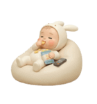 リアルバブちゃん3（個別スタンプ：4）