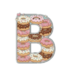 可愛いスイーツのアルファベット＆数字♡（個別スタンプ：2）