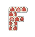 可愛いスイーツのアルファベット＆数字♡（個別スタンプ：6）