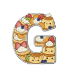 可愛いスイーツのアルファベット＆数字♡（個別スタンプ：7）