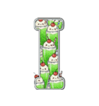 可愛いスイーツのアルファベット＆数字♡（個別スタンプ：9）