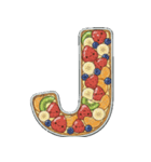 可愛いスイーツのアルファベット＆数字♡（個別スタンプ：10）