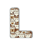 可愛いスイーツのアルファベット＆数字♡（個別スタンプ：12）