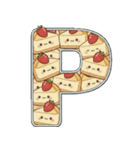 可愛いスイーツのアルファベット＆数字♡（個別スタンプ：16）