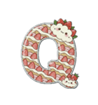 可愛いスイーツのアルファベット＆数字♡（個別スタンプ：17）