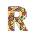 可愛いスイーツのアルファベット＆数字♡（個別スタンプ：18）