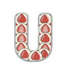 可愛いスイーツのアルファベット＆数字♡（個別スタンプ：21）