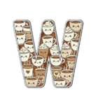 可愛いスイーツのアルファベット＆数字♡（個別スタンプ：23）