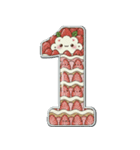 可愛いスイーツのアルファベット＆数字♡（個別スタンプ：27）