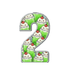 可愛いスイーツのアルファベット＆数字♡（個別スタンプ：28）