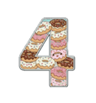 可愛いスイーツのアルファベット＆数字♡（個別スタンプ：30）