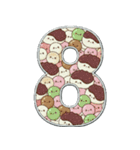 可愛いスイーツのアルファベット＆数字♡（個別スタンプ：34）
