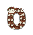 可愛いスイーツのアルファベット＆数字♡（個別スタンプ：36）