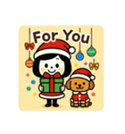 【メリクリ】ゆるかわクリスマス（個別スタンプ：12）