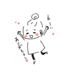 お団子ガールのほんわか日々（個別スタンプ：3）