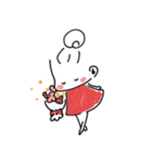 お団子ガールのほんわか日々（個別スタンプ：28）