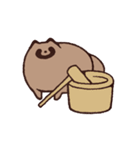 毎日ふくよかなたぬき 冬（個別スタンプ：3）