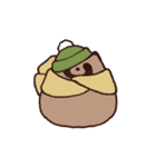 毎日ふくよかなたぬき 冬（個別スタンプ：8）