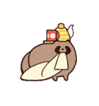 毎日ふくよかなたぬき 冬（個別スタンプ：9）