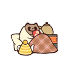 毎日ふくよかなたぬき 冬（個別スタンプ：10）