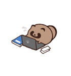 毎日ふくよかなたぬき 冬（個別スタンプ：19）