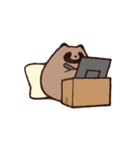 毎日ふくよかなたぬき 冬（個別スタンプ：22）