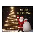 飛び出す大人のクリスマスと年末年始(毎年)（個別スタンプ：11）