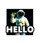 デカ文字♥ファンキー宇宙飛行士（個別スタンプ：4）