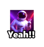 デカ文字♥ファンキー宇宙飛行士（個別スタンプ：5）