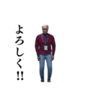 ⚫動く！江戸走りおじさん (シュール/笑える（個別スタンプ：19）