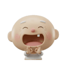 3Dステテコじいさん関西弁（個別スタンプ：3）