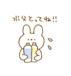 体調不良と励ましのウサギスタンプ。（個別スタンプ：3）