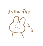 体調不良と励ましのウサギスタンプ。（個別スタンプ：33）