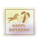 シルエット午年（個別スタンプ：16）