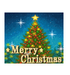 ☆光のクリスマス☆年末年始（個別スタンプ：7）